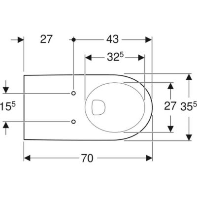Miska WC wisząca dla niepełnosprawnych biały 501044007 Geberit Selnova Comfort