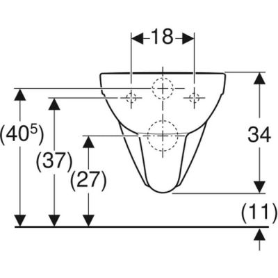 Miska WC wisząca dla niepełnosprawnych biały 501044007 Geberit Selnova Comfort