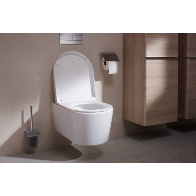 Miska WC wisząca bez kołnierza ze spłukiwaniem wirowym biały połysk 60343450 Hansgrohe EluPura S