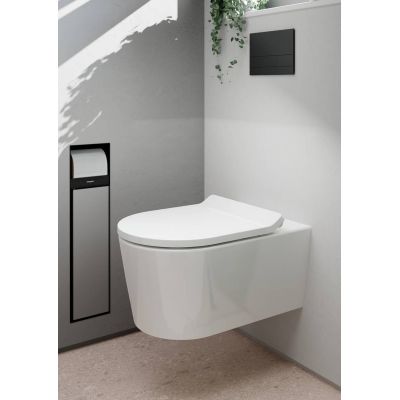 Miska WC wisząca bez kołnierza ze spłukiwaniem wirowym biały połysk 60343450 Hansgrohe EluPura S