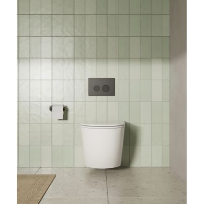 Zestaw miska z deską wisząca bez kołnierza biały HGR90000042 Hagser Otis