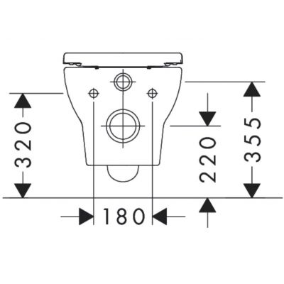 Miska WC z deską wolnoopadającą wisząca bez kołnierza biały połysk 60201450 Hansgrohe GladeLake S