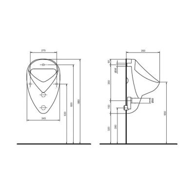 Pisuar 502895001 Geberit Felix