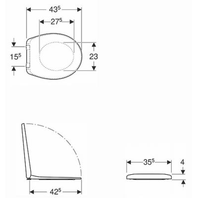 Deska sedesowa K90126000 Koło Rekord
