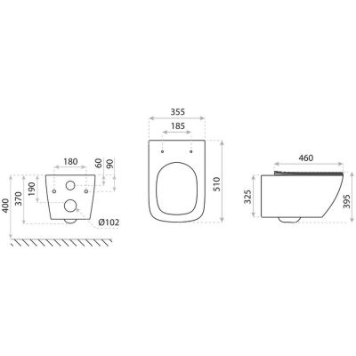 Miska WC wisząca 5900378309208 LaVita Onil