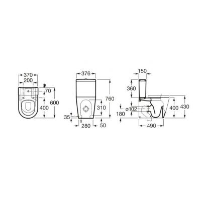 Spłuczka A341520000 Roca Inspira