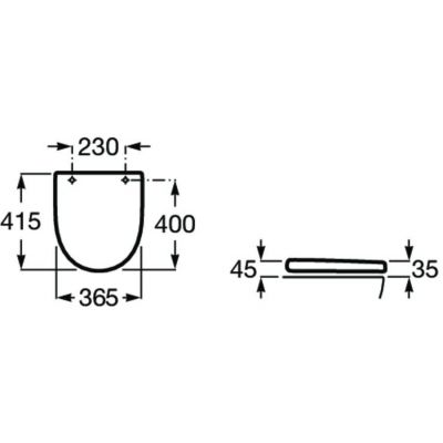 Deska sedesowa A8012AB00B Roca Meridian