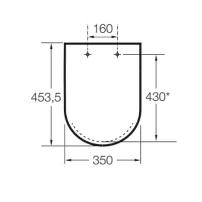 Deska sedesowa wolnoopadająca czarna A80147208B Roca Gap Square