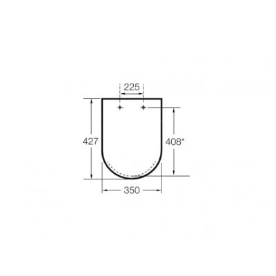 Deska sedesowa wolnoopadająca A801732001 Roca Gap Square