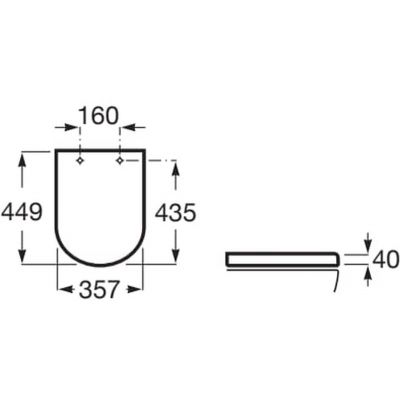 Deska sedesowa wolnoopadająca A801D12001 Roca Gap Round