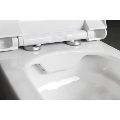 Miska WC wisząca bez kołnierza biały 100214 Sapho Bello