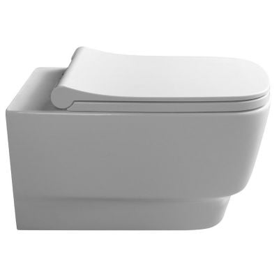 Miska WC wisząca bez kołnierza biały 100214 Sapho Bello