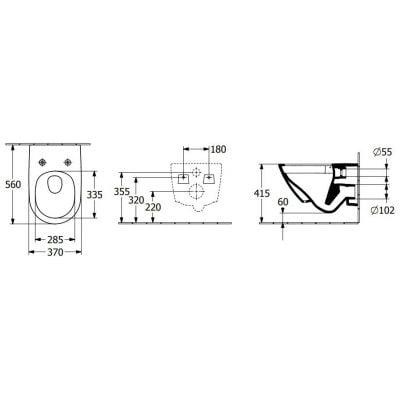 Miska WC 4670T0T2 Villeroy & Boch Subway 3.0