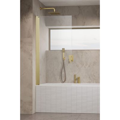 Parawan nawannowy 50 cm 1-częściowy złoty szczotkowany/szkło przezroczyste 100110509901R Radaway Nes PNJ