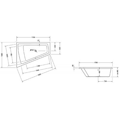 Wanna narożna 700214000000000 Duravit Paiova