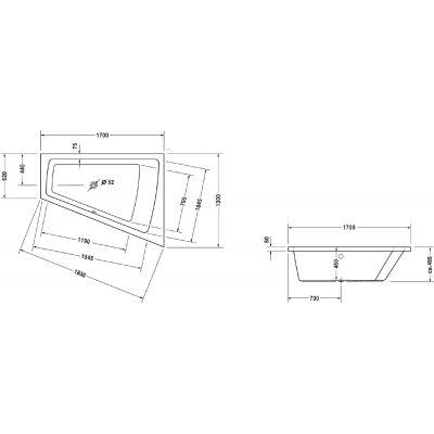 Wanna narożna 700215000000000 Duravit Paiova