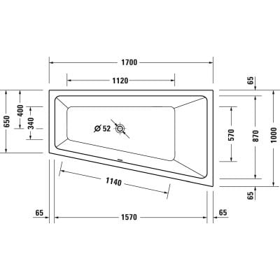 Wanna narożna 700509000000000 Duravit No. 1