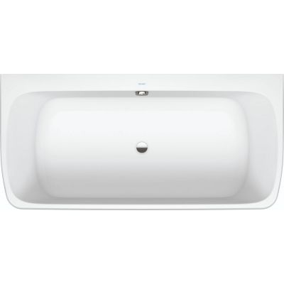 Wanna przyścienna 180x80 cm prostokątna biała 700615000000000 Duravit Qatego