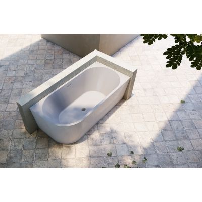 Wanna narożna 160x75 cm prostokątna biała HGR30000011 Hagser Ilsa