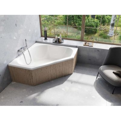 Wanna narożna 145x145 cm lewa biała KBABE1450 Kronenbach Cube