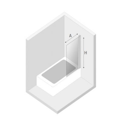 Parawan nawannowy jednoczęściowy P0121 New Trendy New Soleo Copper Brushed