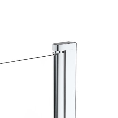 Parawan nawannowy 85 cm 1-częściowy chrom połysk/szkło przezroczyste 23102100 Oltens Fulla