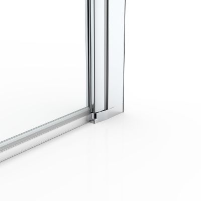 Parawan nawannowy 85 cm 1-częściowy chrom połysk/szkło przezroczyste 23102100 Oltens Fulla