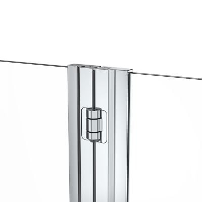 Parawan nawannowy 98 cm 2-częściowy chrom połysk/szkło przezroczyste 23204100 Oltens Fulla