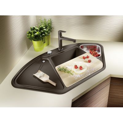 Zlewozmywak granitowy 105.7x57.5 cm 523669 Blanco Delta II