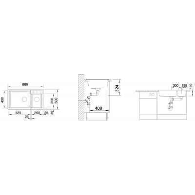 Zlewozmywak granitowy 86x50 cm 513273 Blanco Metra 9