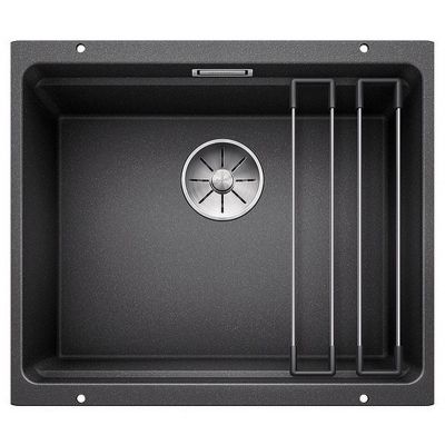 Zlewozmywak granitowy 53x46 cm antracyt 522227 Blanco Etagon 500-U