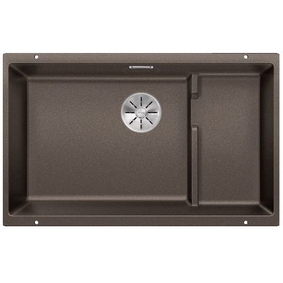 Zlewozmywak granitowy 70x40 cm brązowy 523461 Blanco Subline 700-U Level