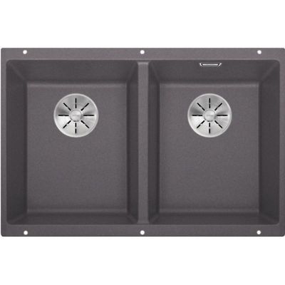 Zlewozmywak granitowy 70x40 cm szary/grafitowy/onyx 523575 Blanco Subline 350/350-U
