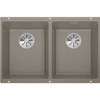 Zlewozmywak granitowy 72.5x40 cm brązowy 523581 Blanco Subline 350/350-U