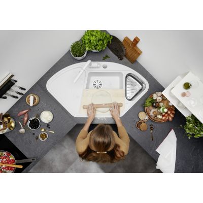 Zlewozmywak granitowy 105.7x57.5 cm 523660 Blanco Delta II