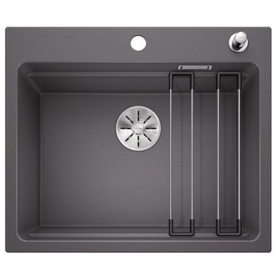 Zlewozmywak granitowy 60x51 cm szary/grafitowy/onyx 524530 Blanco Etagon 6