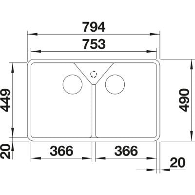 Zlewozmywak ceramiczny 525164 Blanco Villae Farmhouse 8