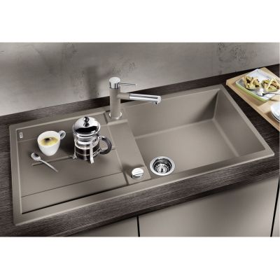 Zlewozmywak granitowy 100x50 cm czarny 525931 Blanco Metra XL 6 S