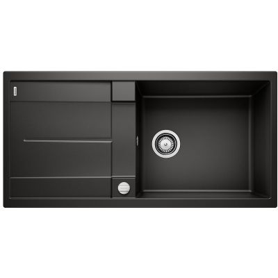 Zlewozmywak granitowy 100x50 cm czarny 525931 Blanco Metra XL 6 S