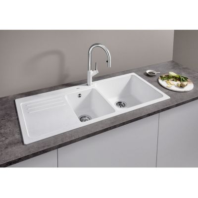 Zlewozmywak granitowy 116x50 cm 525780 Blanco Naya 8 S