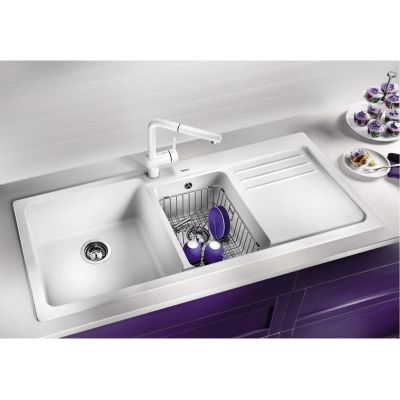Zlewozmywak granitowy 116x50 cm 525780 Blanco Naya 8 S