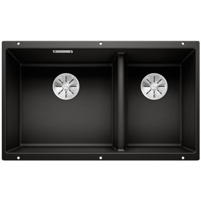 Zlewozmywak granitowy 72.5x40 cm czarny 525991 Blanco Subline 430/270-U