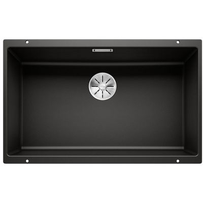 Zlewozmywak granitowy 70x40 cm czarny 526001 Blanco Subline 700-U