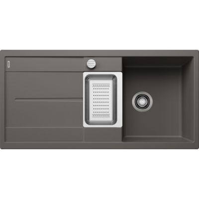 Zlewozmywak granitowy 100x50 cm szary/grafitowy/onyx 527299 Blanco Metra 6 S
