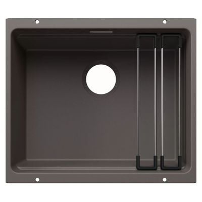 Zlewozmywak granitowy 53x46 cm szary/grafitowy/onyx 527755 Blanco Etagon 500-U