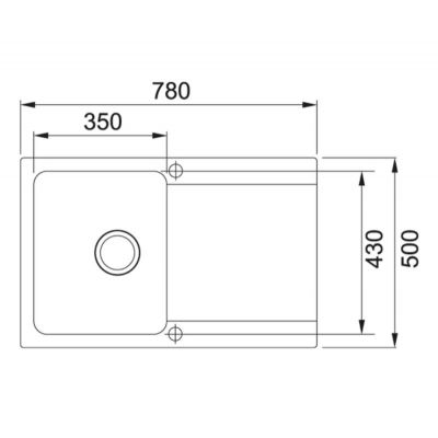 Zlewozmywak Tectonite 78x50 cm 1140286447 Franke Orion