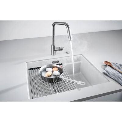 Zlewozmywak granitowy 52x42 cm biały 1250528614 Franke Kanon