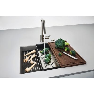 Zlewozmywak granitowy 52x42 cm szary/grafitowy/onyx 1250528615 Franke Kanon