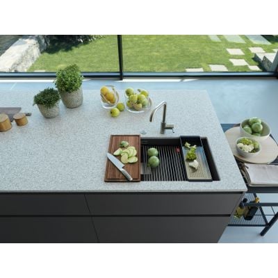 Zlewozmywak granitowy 76x46 cm szary/grafitowy/onyx 1250528636 Franke Kanon