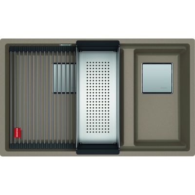 Zlewozmywak granitowy 76x46 cm brązowy 1250528637 Franke Kanon